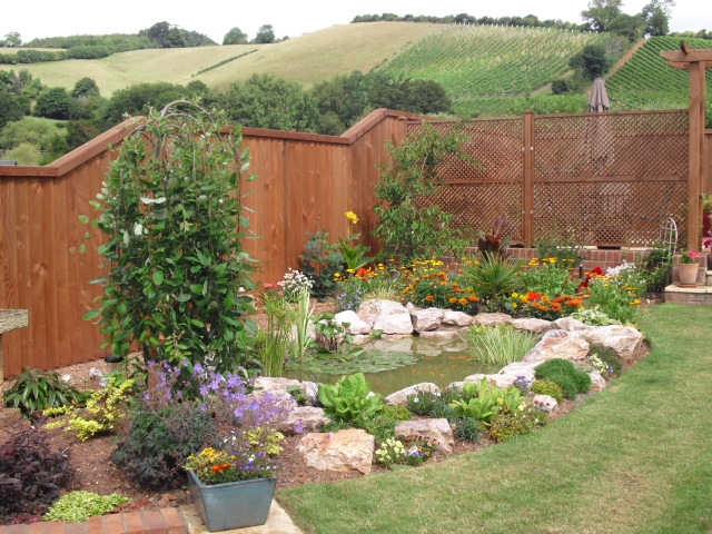 Pond Area After Landscapng.