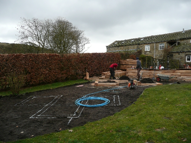 Marking out for the Raised Planters