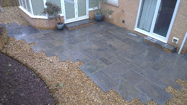 Indian Sandstone Paving. (Borderstone Twilight)