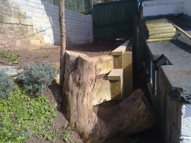 tanalised treated railway sleeper