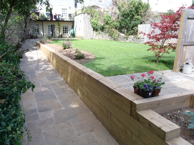 Sleeper Retaining Wall.