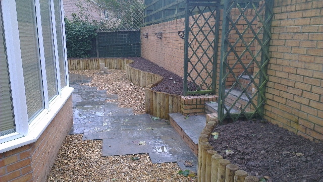 Curved Softwood Log Planter